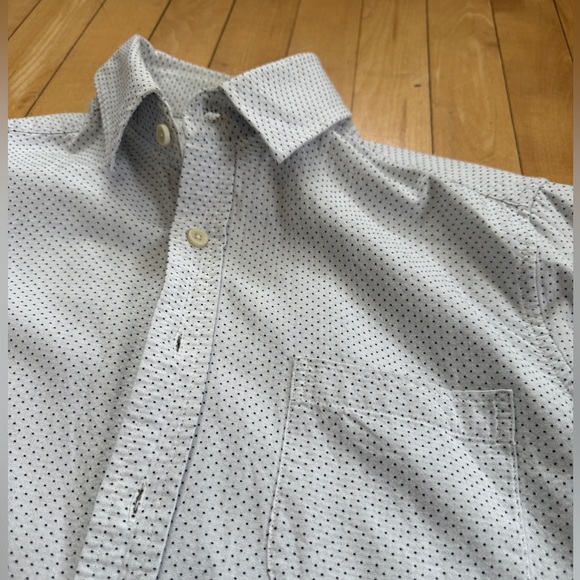Men’s Taylor Stitch California Shirt in White Blue Polka Dot  Small 38 - Picture 2 of 7